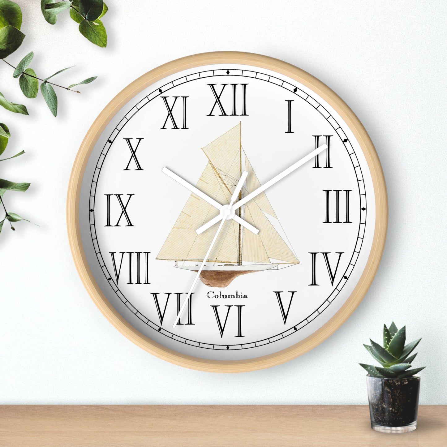 Columbia Roman Numeral Clock