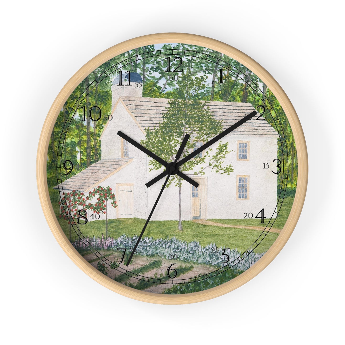 Country Garden English Numeral Clock