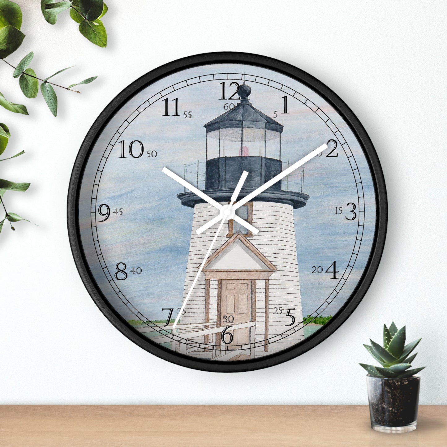 Evening Light At Brant Point English Numeral Clock