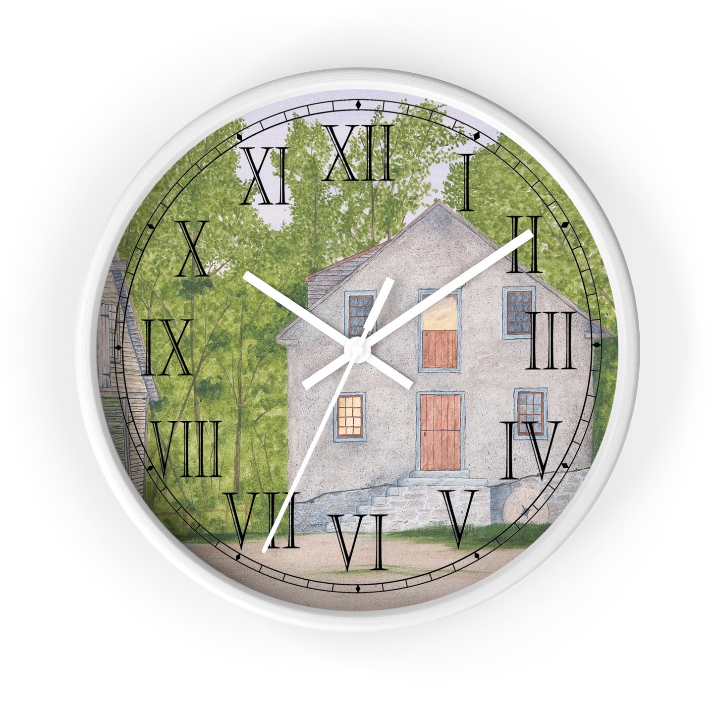 Long Day At The Mill Roman Numeral Clock