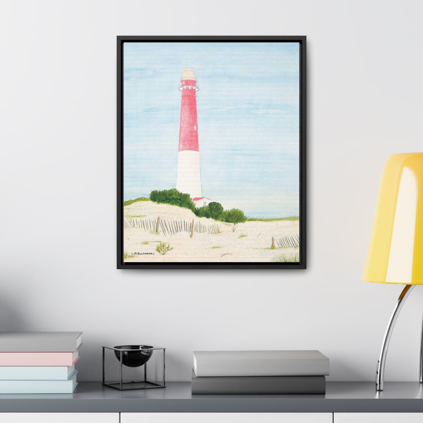 The Barnegat Lighthouse Gallery Canvas Wrap will add an attractive focal point to your room.