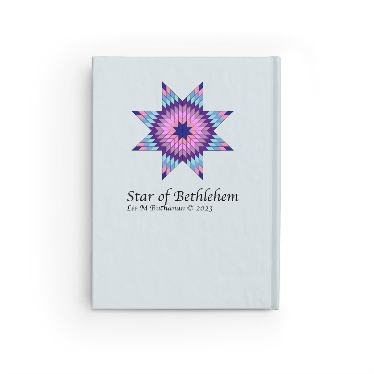 Star of Bethlehem Quilt Design  Lined Page Journal