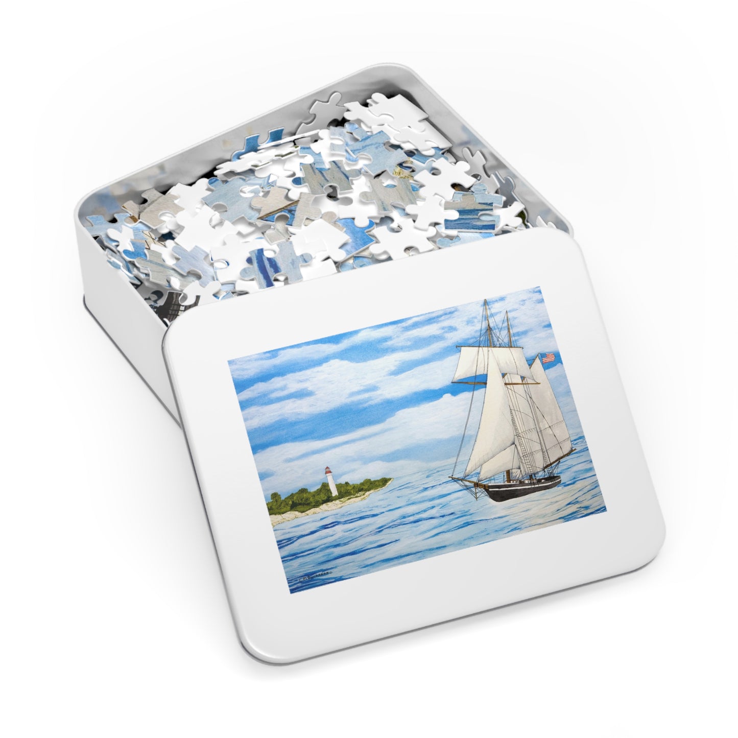 Pleasant Breeze Off Cape May Jigsaw Puzzle