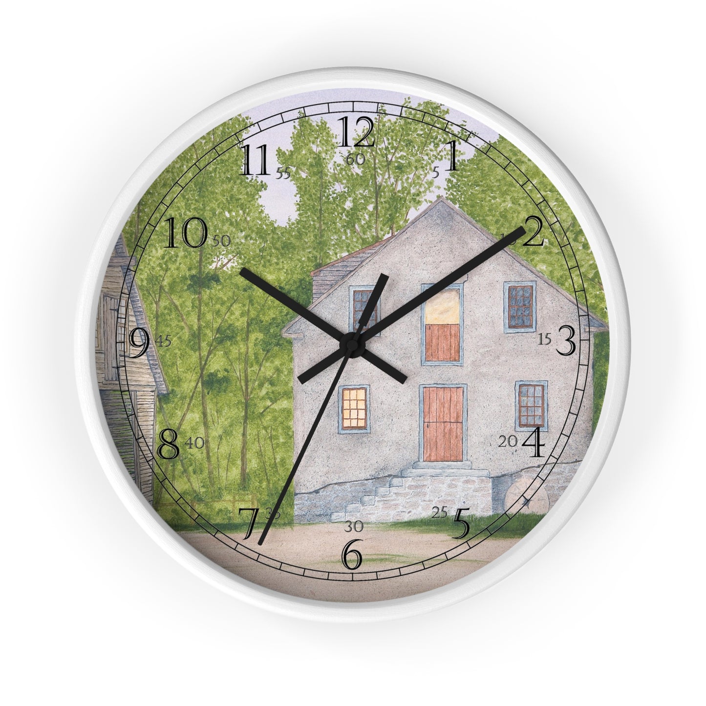 Long Day At The Mill English Numeral Clock