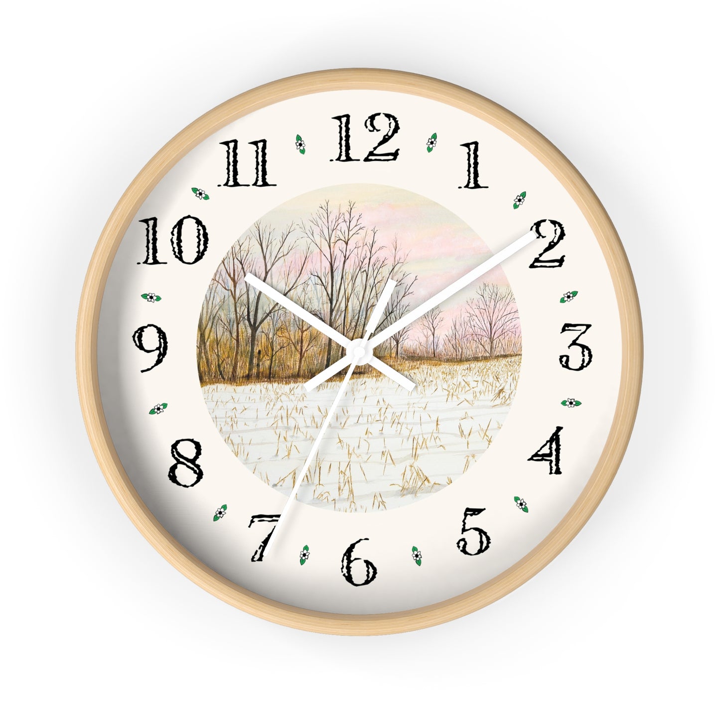 First Snow Heirloom Designer Clock