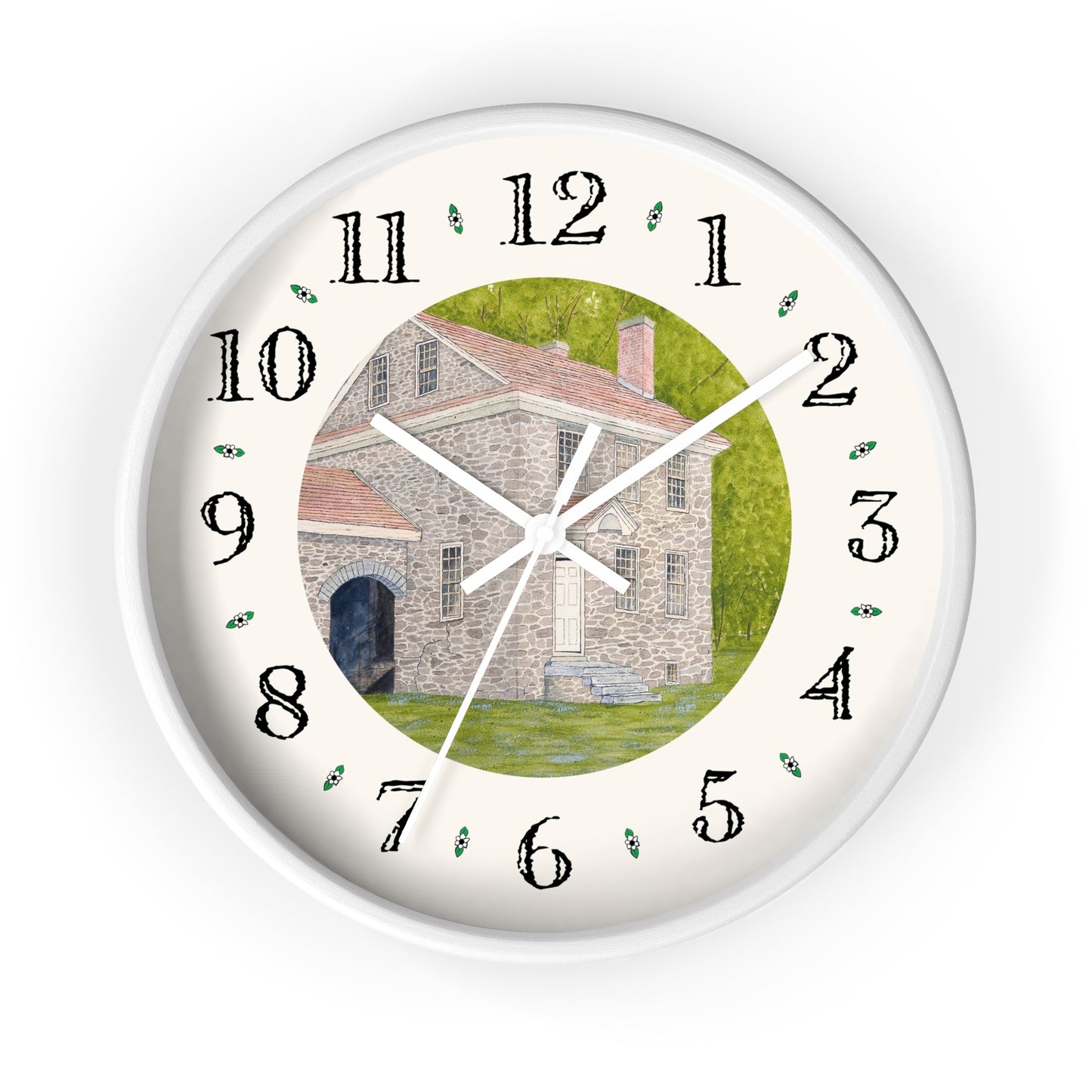 Manor House In Summer Heirloom Designer Clock