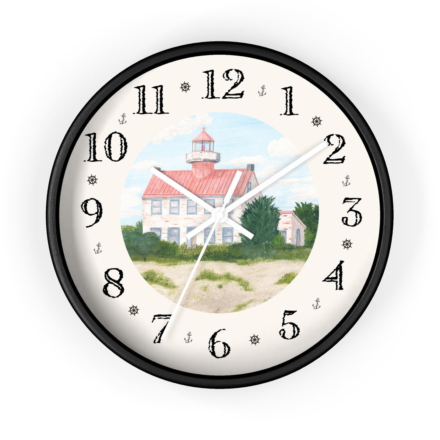 Fair Weather Off East Point Light Heirloom Designer Clock