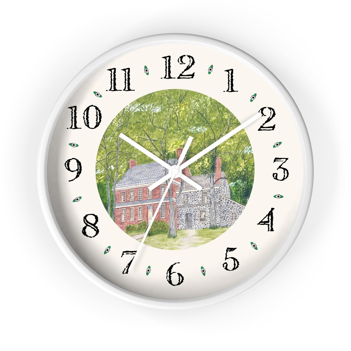 Manor House In Spring Heirloom Designer Clock