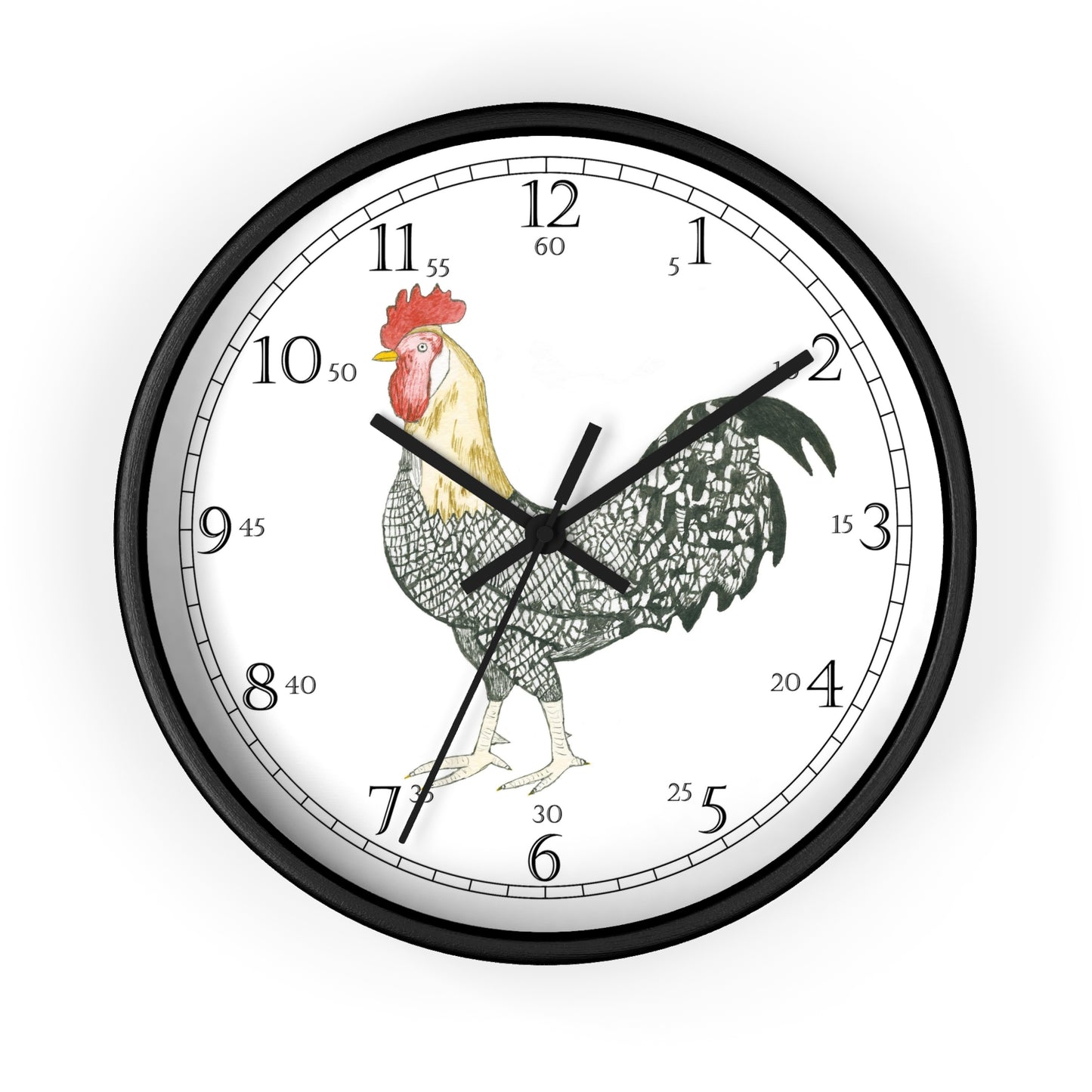 Charlie Rooster English Numeral Clock