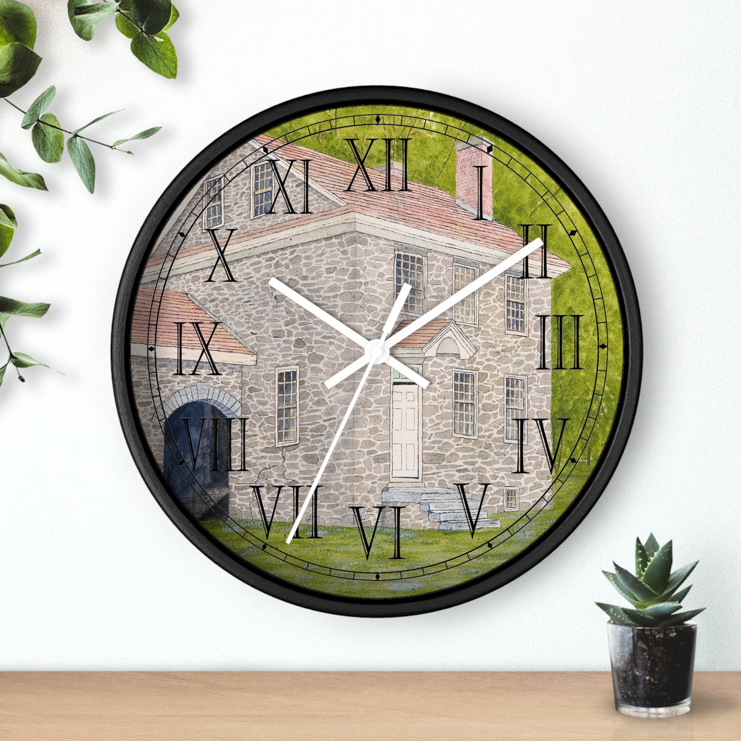 Manor House In Summer Roman Numeral Clock