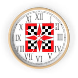 Waverly Star Quilt Design Roman Numeral Clock