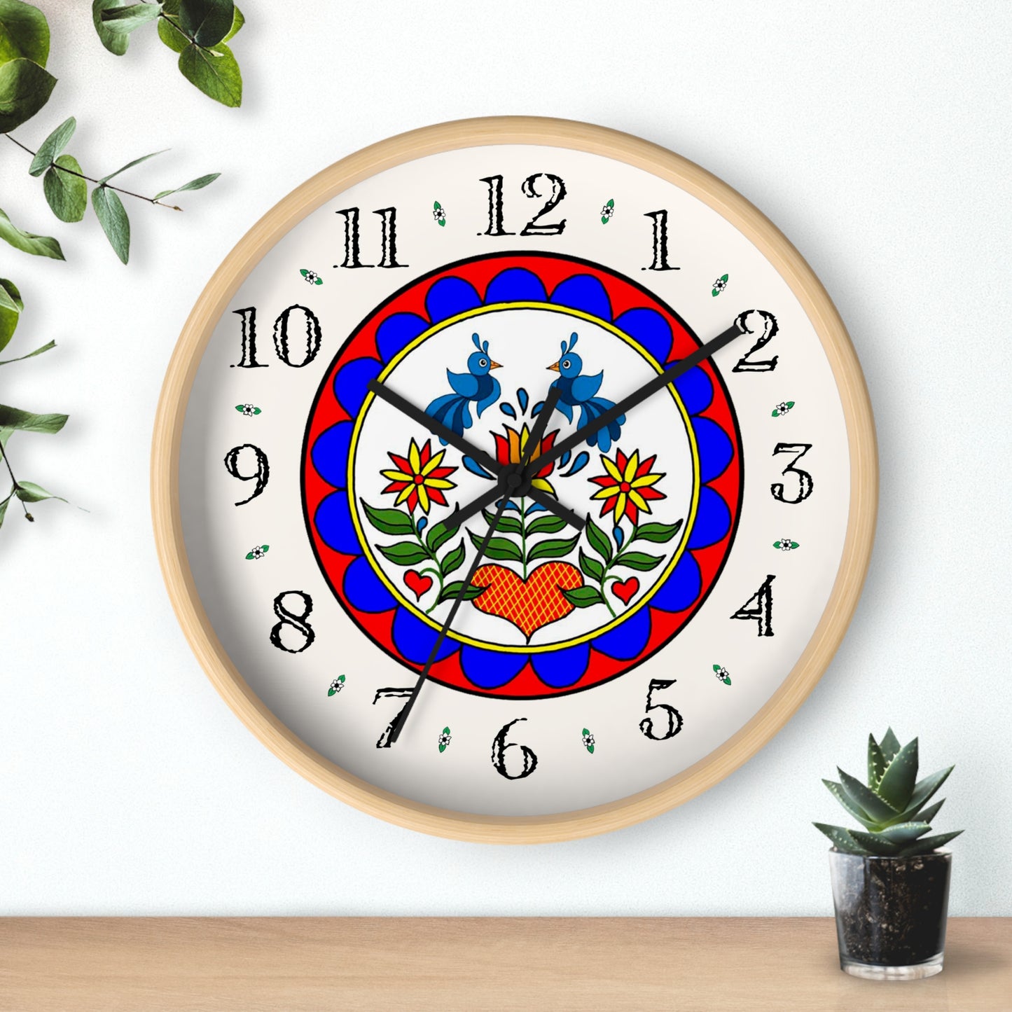 A delightful Pennsylvania Dutch design adds folk art charm to this decorative Heirloom Designer Clock. Shop today!