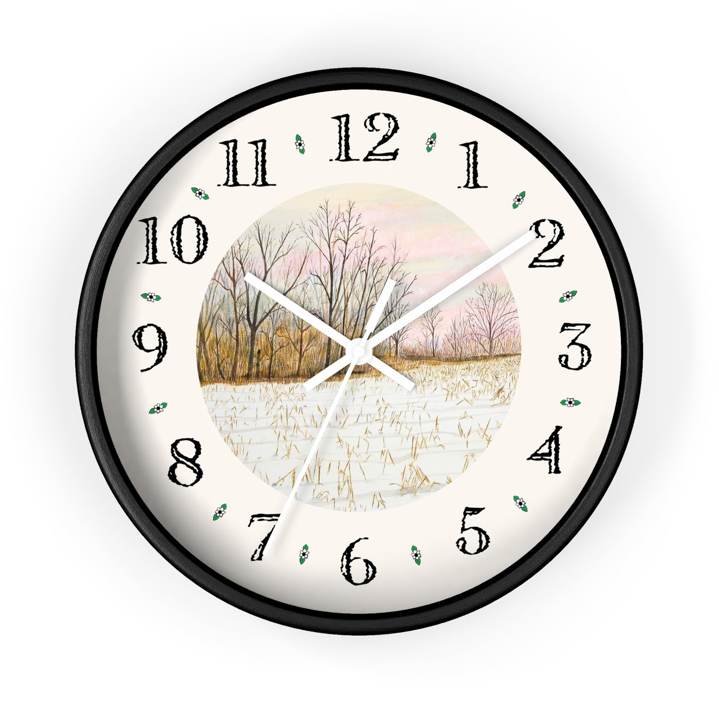 First Snow Heirloom Designer Clock