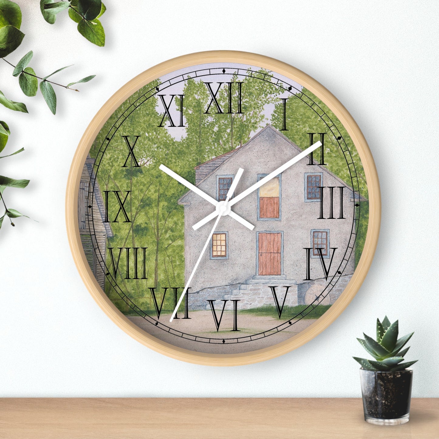 Long Day At The Mill Roman Numeral Clock
