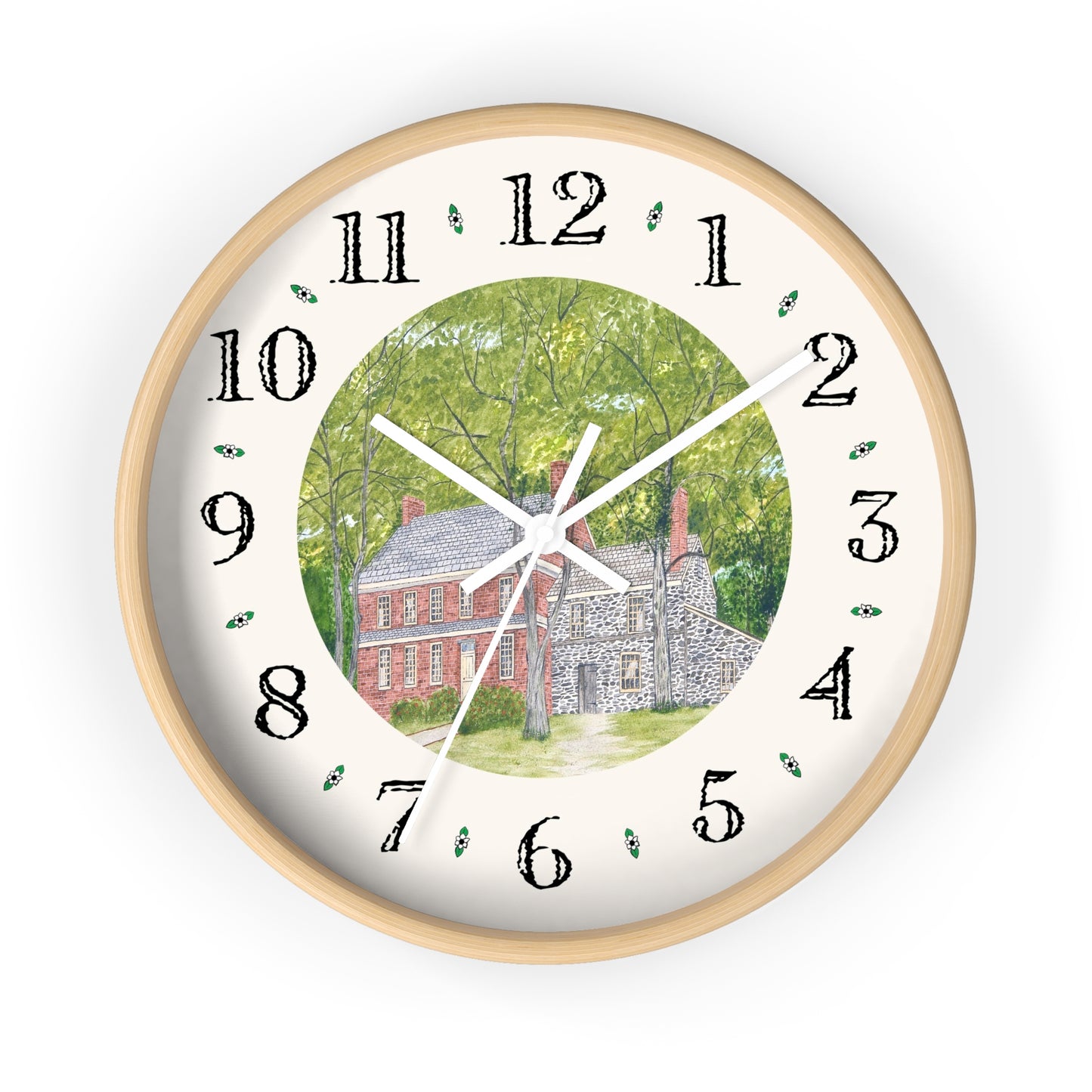 Manor House In Spring Heirloom Designer Clock