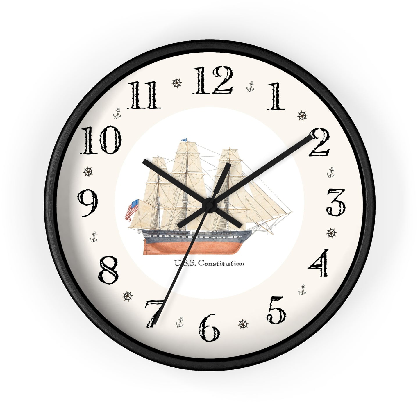 Frigate U.S.S. Constitution Heirloom Designer Clock