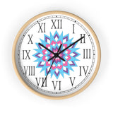 Star Burst Quilt Design Roman Numeral Clock