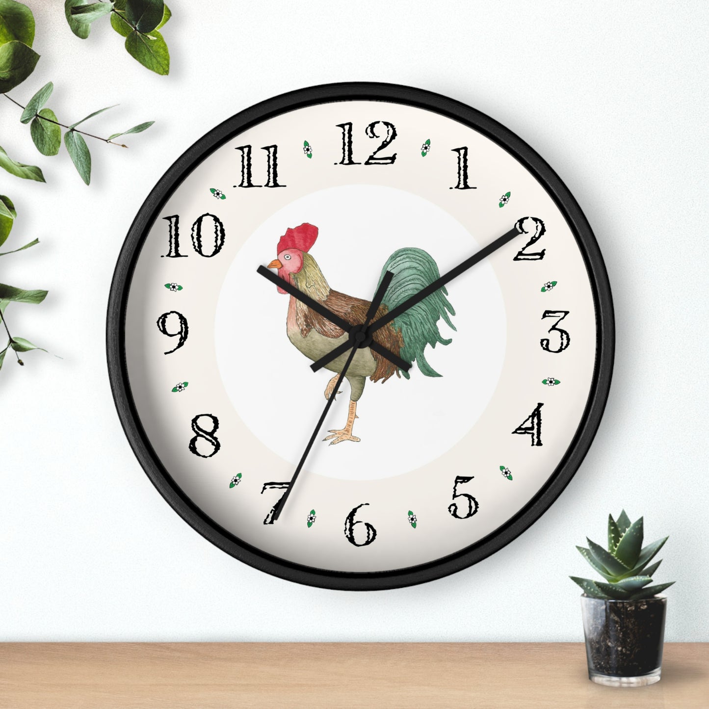 Michael Rooster Heirloom Designer Clock