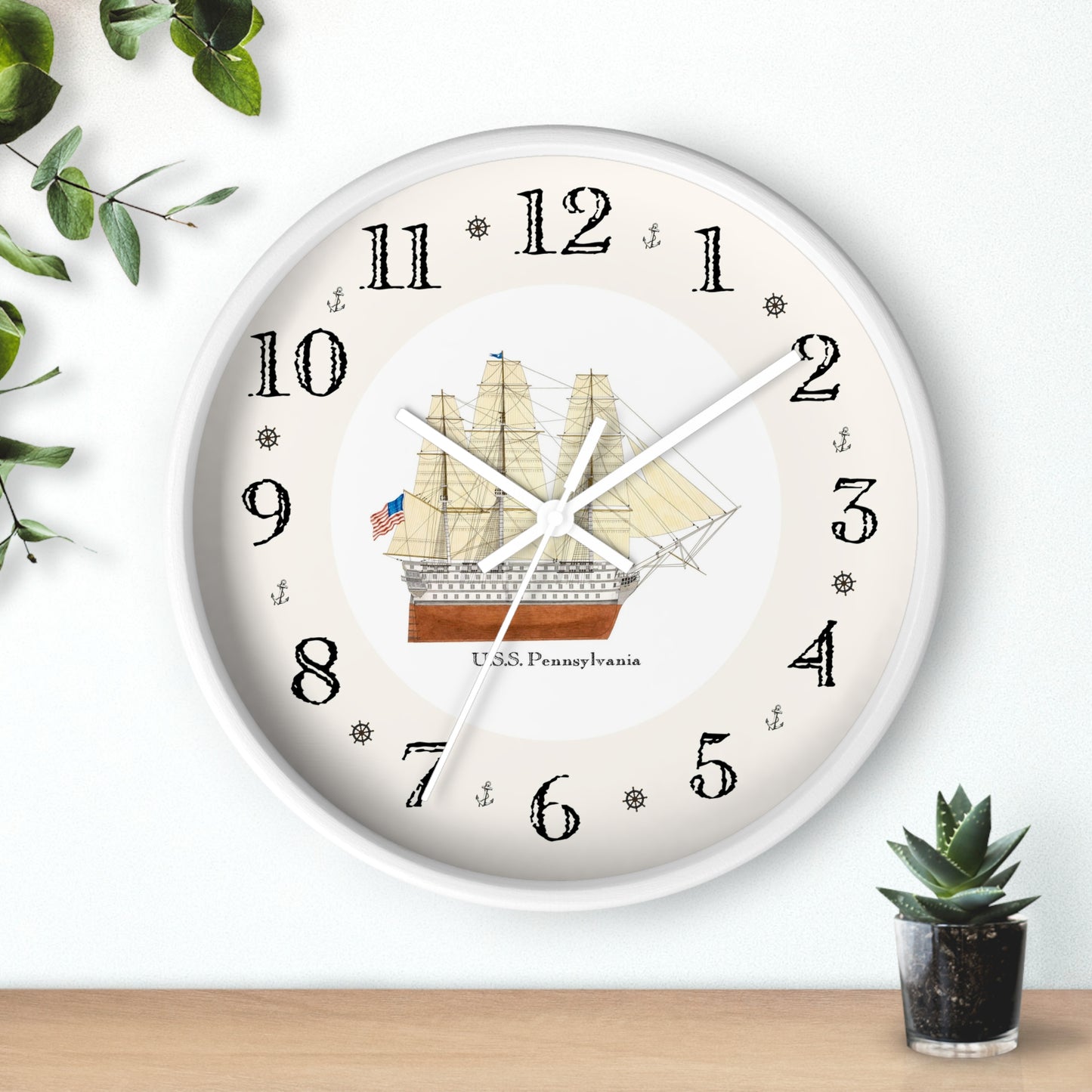 U.S.S. Pennsylvania Heirloom Designer Clock