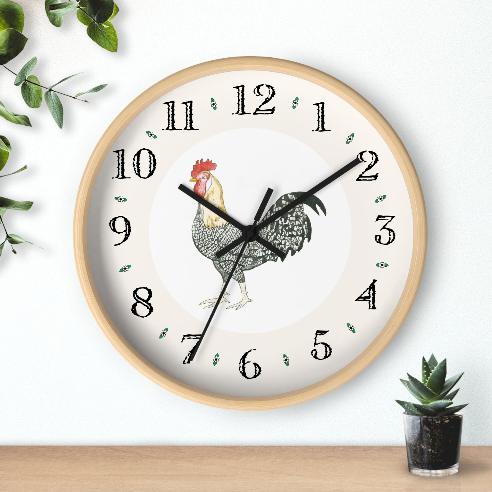 The Charlie Rooster Heirloom Designer Clock will add a unique touch to any room. Charlie will help keep you on time!