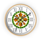 Oak Leaf Hex Roman Numeral Clock
