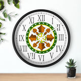 Oak Leaf Hex Roman Numeral Clock