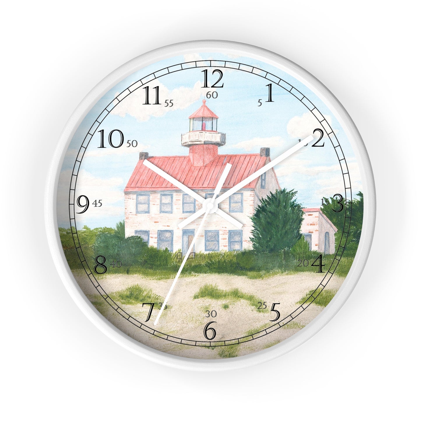 Fair Weather Off East Point Light English Numeral Clock