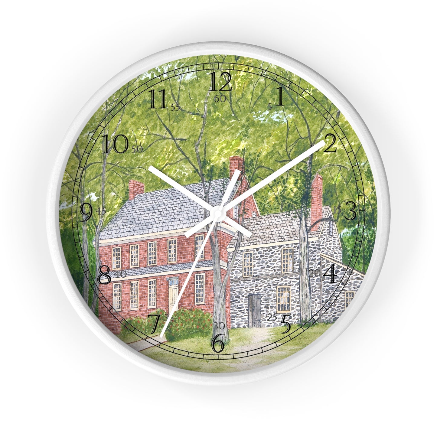 Manor House In Spring English Numeral Clock