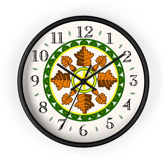 Oak Leaf Hex Heirloom Designer Clock