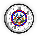 Double Distilfink Hex Roman Numeral Wall Clock