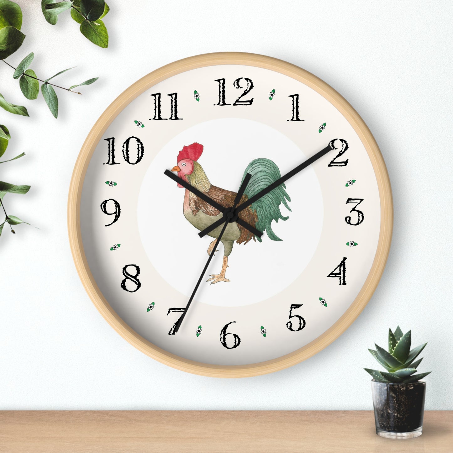Michael Rooster Heirloom Designer Clock