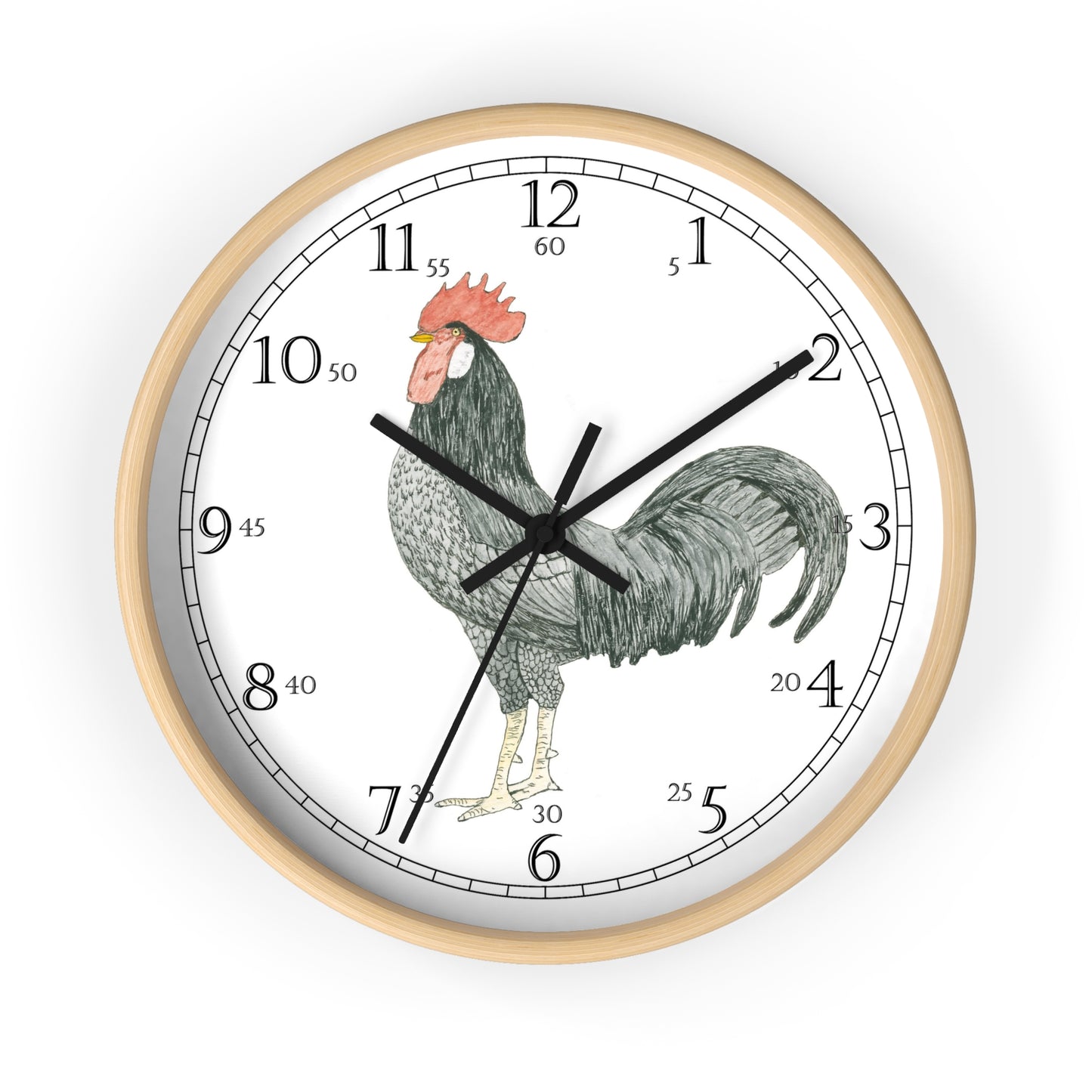 Adam Rooster English Numeral Clock