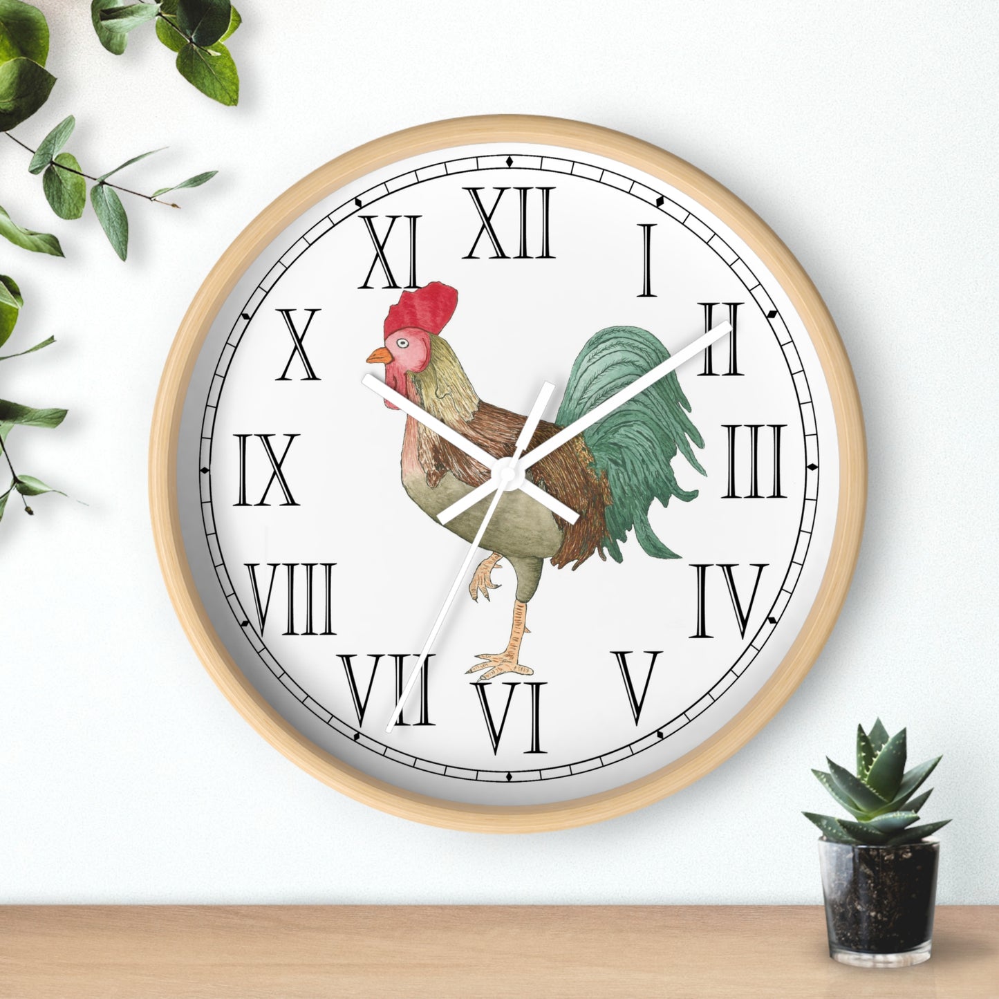 Michael Rooster Roman Numeral Clock