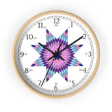 Star of Bethlehem Quilt Design English Numeral Clock