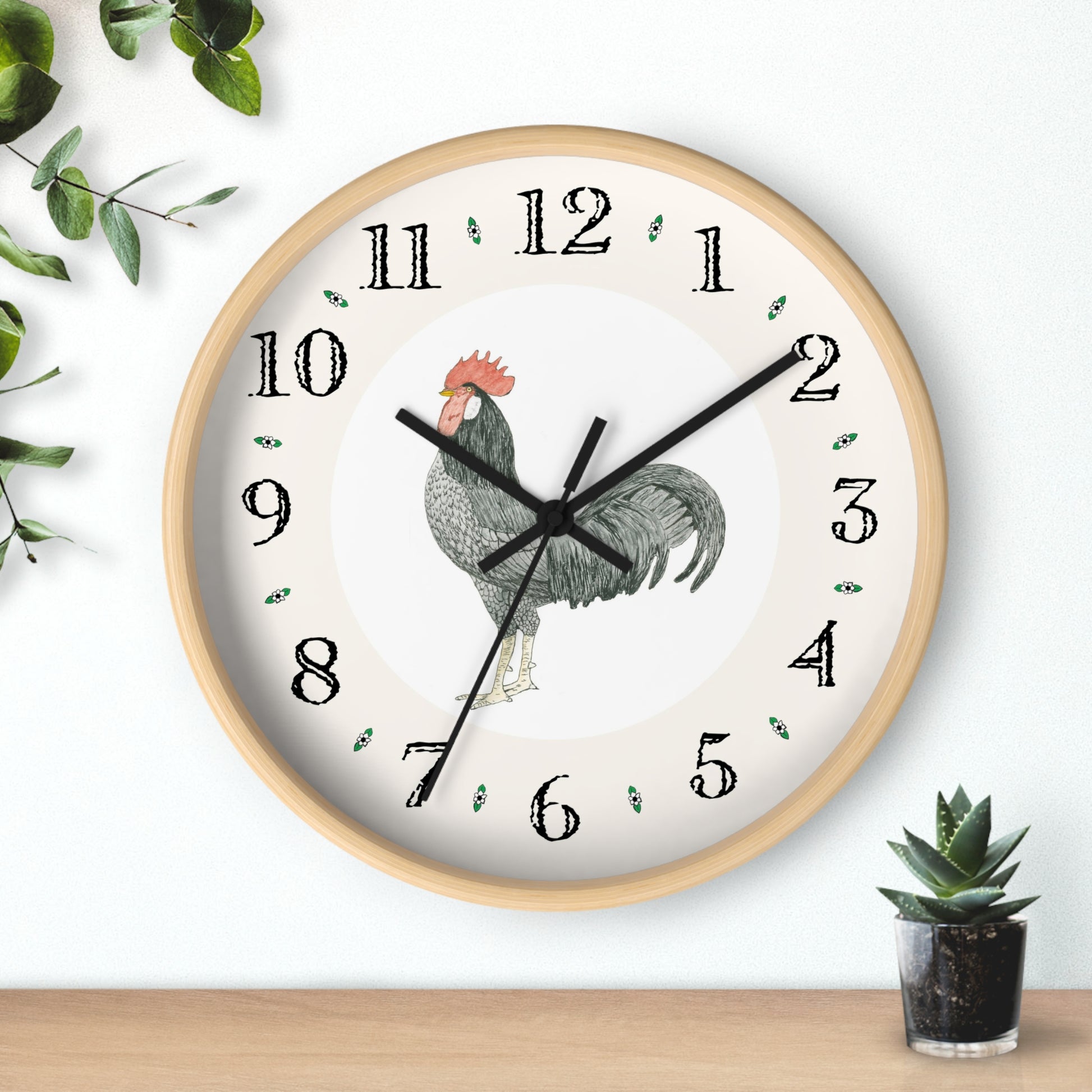 The Adam Rooster Heritage Designer Clock adds a special touch to any room.