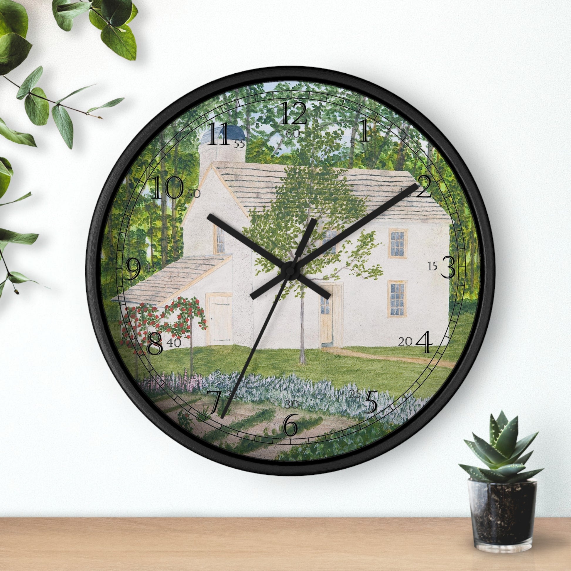 The Country Garden English Numeral Clock features a reproduction of a watercolor painting by artist Lee M. Buchanan. Add a touch of country charm to any room in your home with this lovely clock!