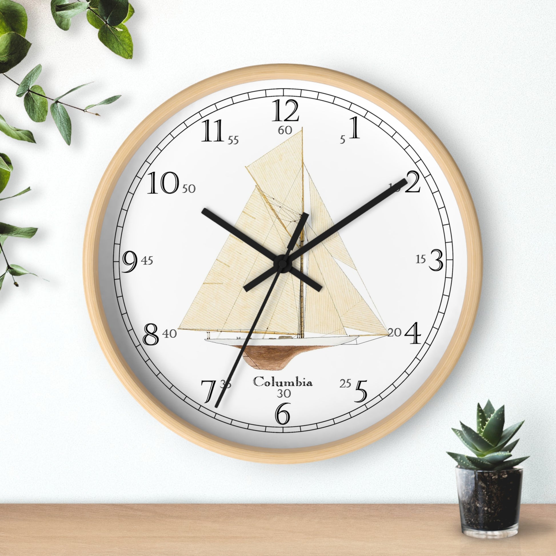 The Columbia English Numeral Clock will add a special   touch to any room in your home. Perfect fo anyone who love sailing or naval history.