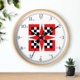 Waverly Star Quilt Design English Numeral Clock