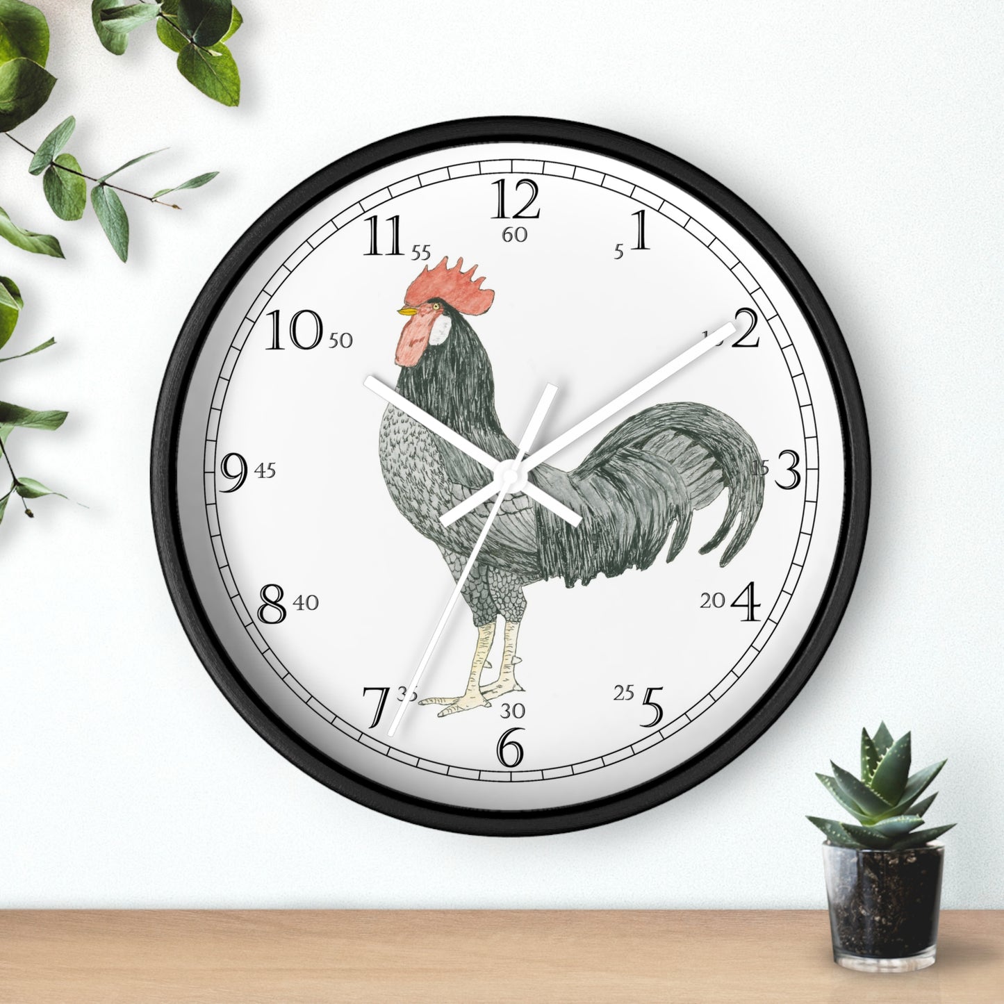 Adam Rooster English Numeral Clock