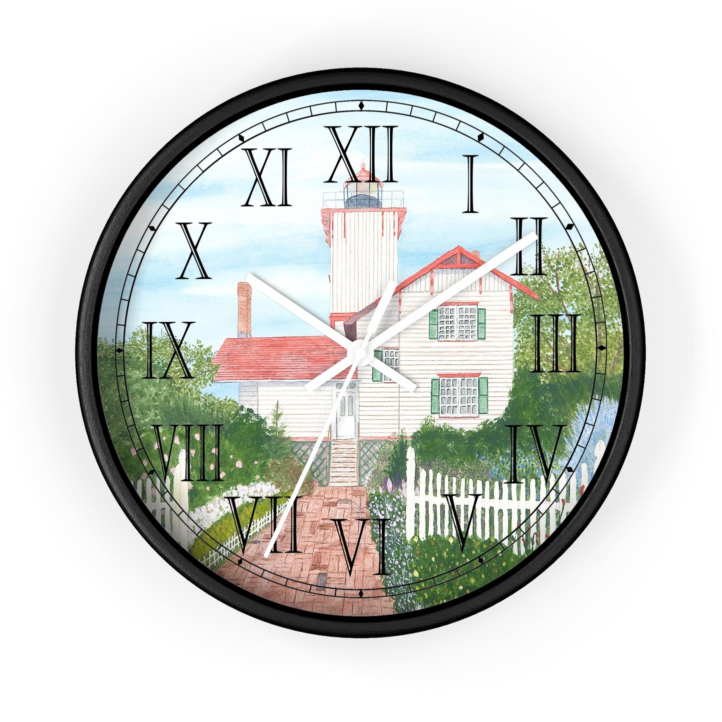 Gardens At Hereford Inlet Roman Numeral Clock