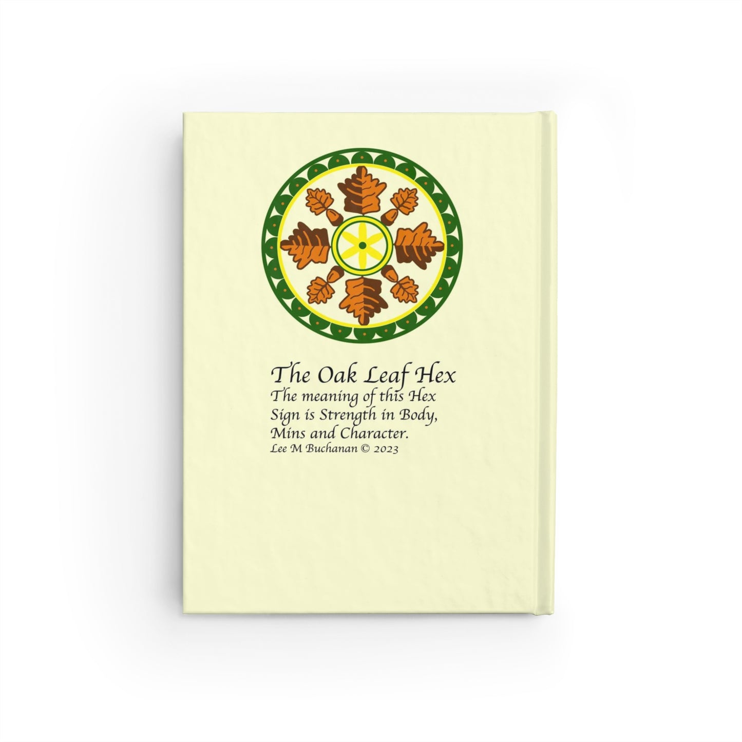 Oak Leaf Folk Art Lined Page Journal