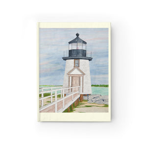 Evening Light At Brant Point Lighthouse Lined Page Journal