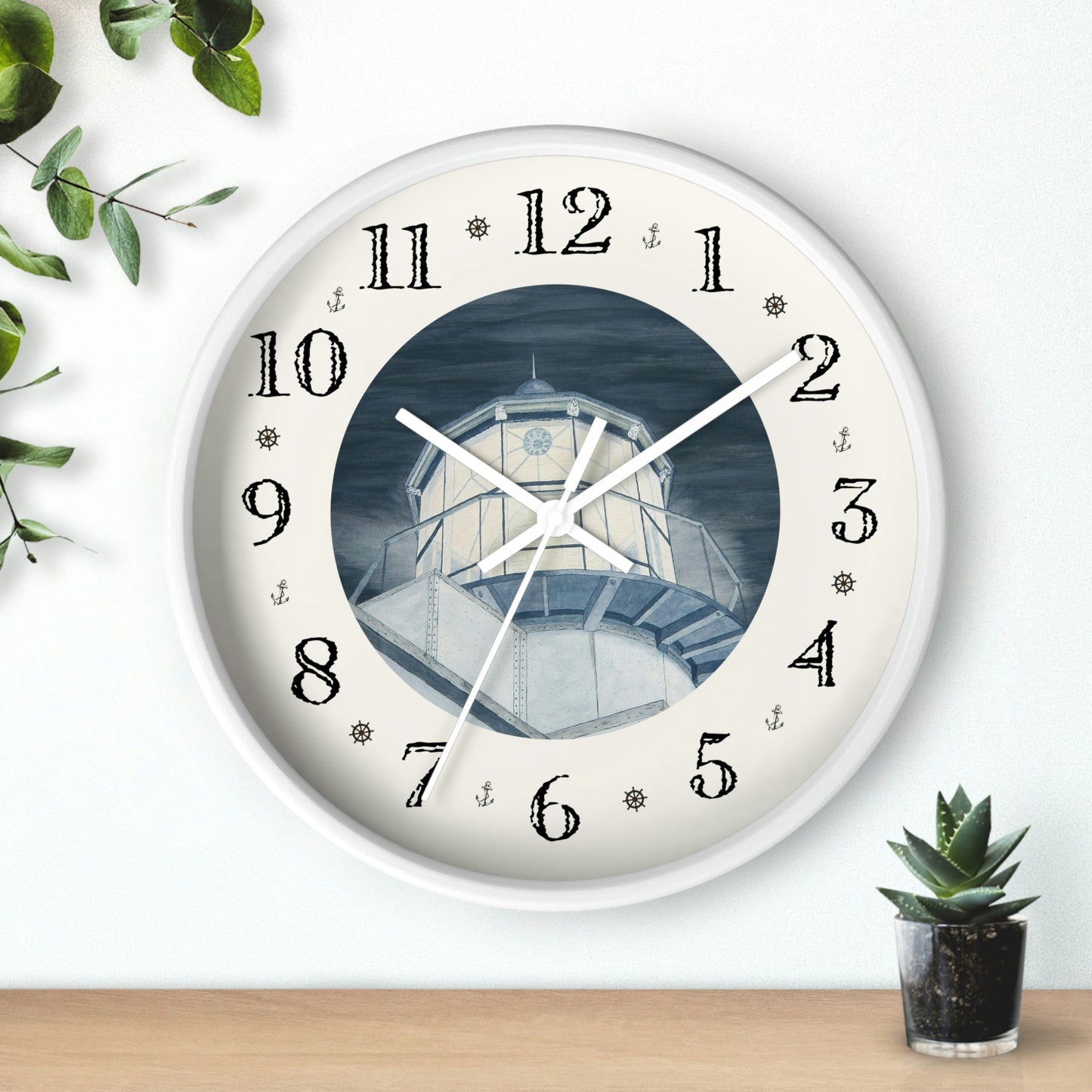 Night Watch Over The Bay Heirloom Designer Clock