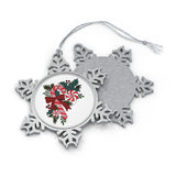 Candy Cane Favorites with Holly Pewter Snowflake Ornament