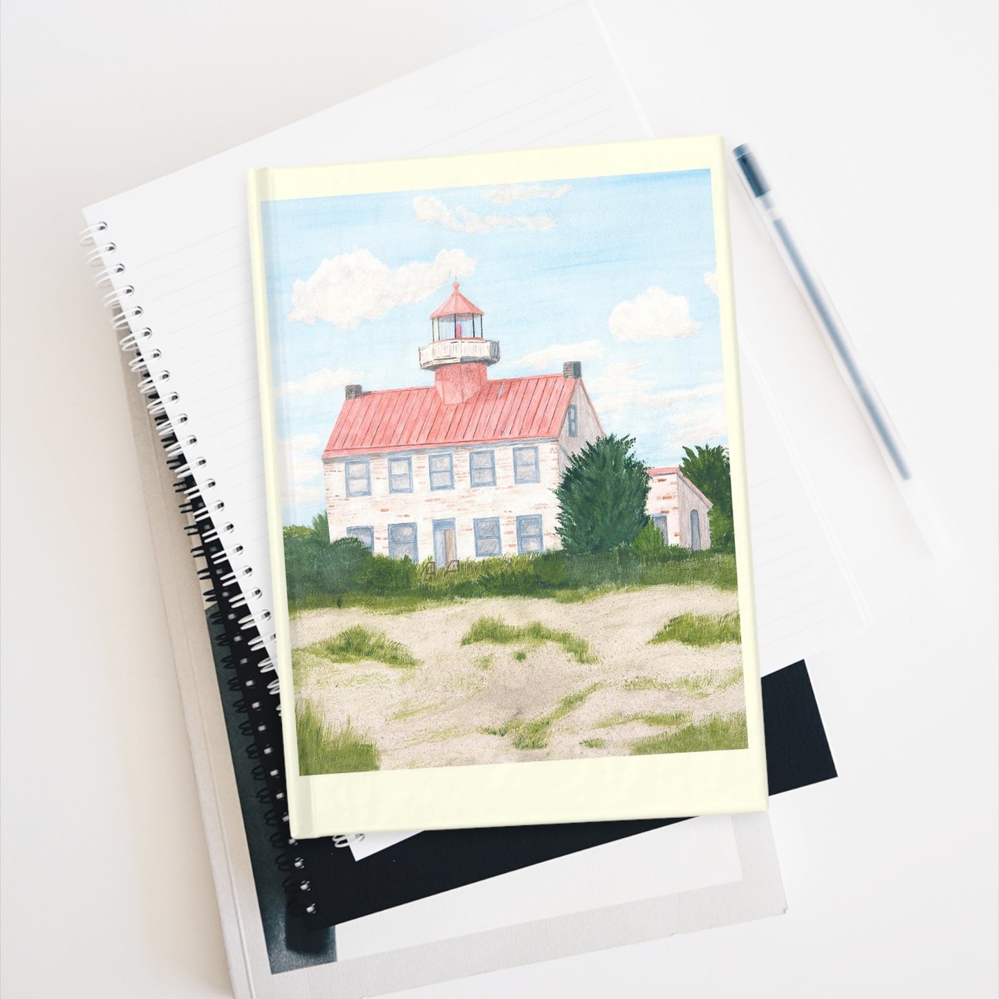 Fair Weather Off East Point Light Lined Page Journal