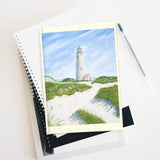 Dunes At Great Point Lighthouse Lined Page Journal
