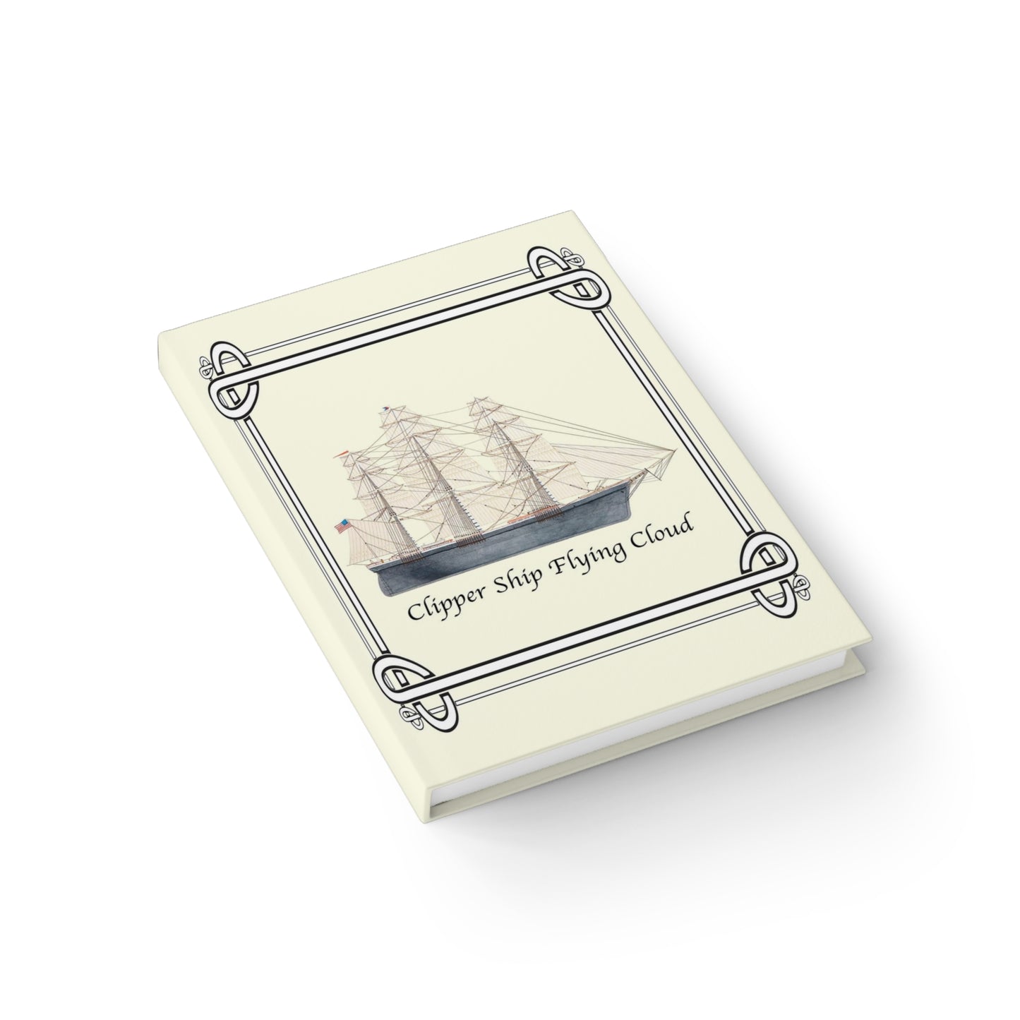 Clipper Ship Flying Cloud Lined Page Journal