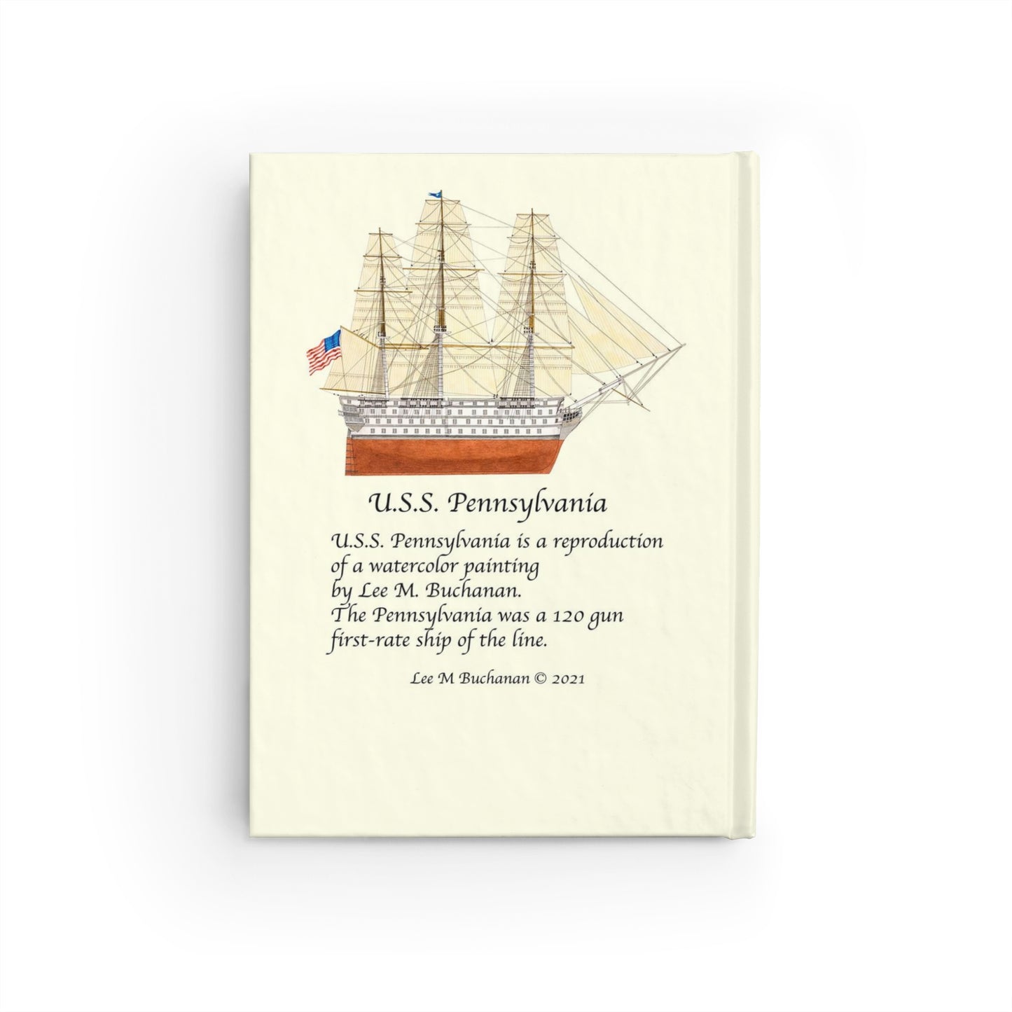 U.S.S.Pennsylvania Lined Page Journal