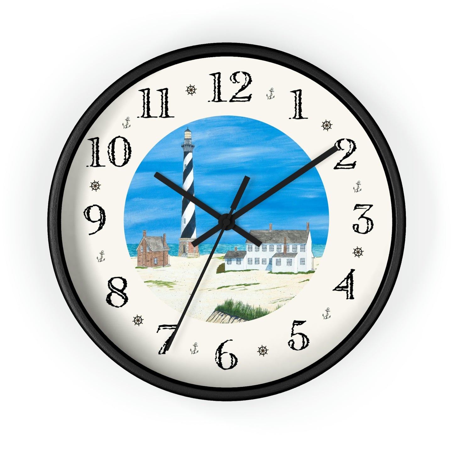 Good Ole Times At Cape Hatteras Heirloom Designer Clock