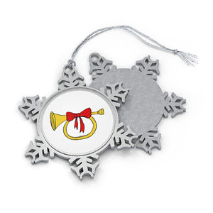 Make A Joyful Sound Pewter Snowflake Ornament